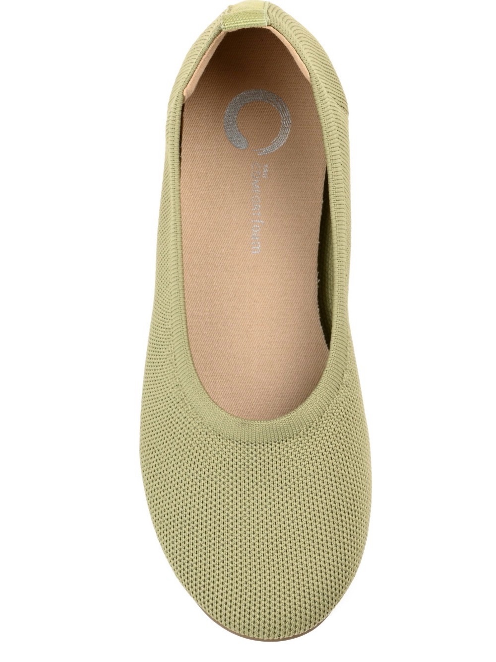 NWT Size 8 Journee Collection Jersie Knit Ballet Flats Olive Green Women’s - Picture 7 of 9
